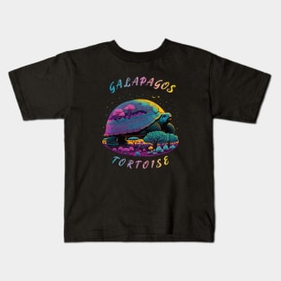 Galapagos Tortoise In Galapagos, With Trees, Creative Kids T-Shirt